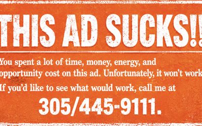 This Ad Sucks: Why Criticizing Customers Never Works